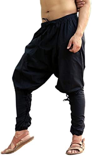 Mens Womens Cotton Churidar Harem Pants Yoga Pajama Ethnic Trouser