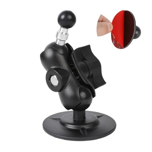 FPN Flexible Adhesive Mount for Garmin GPS, 17mm (0.67") Ball Mount Dashboard Windshield Car Holder Compatible with 17mm Swivel Ball Mounting Phone Holder