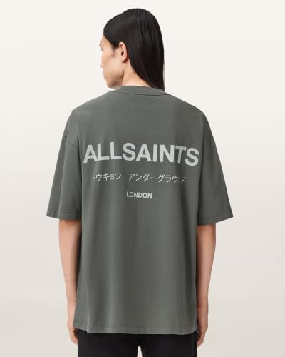 Image of AllSaints Men's Underground Oversized Short Sleeve Crew Neck Shirt
