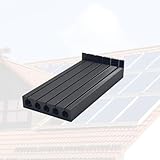 NEXCAPE PV-Dachdurchführung, Kabeldurchführung für Solarkabel, UV-beständig, Kunststoff TPU (2 Kabel + Erdungskabel – 105 mm)