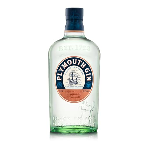 Plymouth Original Strength Dry Gin – Edler und hochwertiger Premium-Wacholderschnaps – Nach Dry Gin-Art hergestellt – 1 x 0,7 l | 700 ml (1er Pack) Plymouth Original Strength Dry Gin – Edler und hochwertiger Premium-Wacholderschnaps – Nach Dry Gin-Art hergestellt – 1 x 0,7 l | 700 ml (1er Pack)