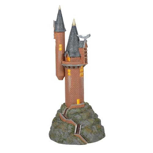 Image of Department 56, Glass Stone Harry Potter Village the Owlery Lit Building, 10.63 Inch, Multicolor