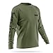 13FA Sheriff Utility Long Sleeve - USA Patriotic Shirt - Durable Breathable Moisture Wicking Law Enforcement Uniform Green/Black