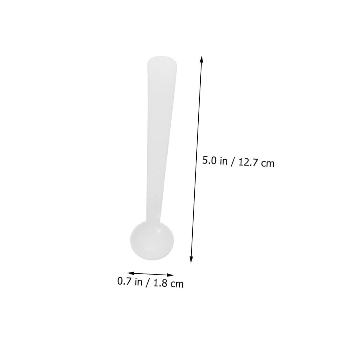 SOLUSTRE 120pcs Pp Powder Scoop Plastic Measuring Spoon for Trace and Reagents 2g Lab Scoop
