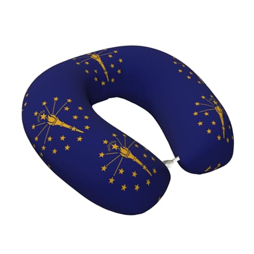 Almohada de poliéster ajustable para cuello y viaje miniatura 2