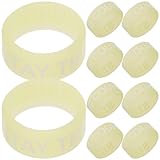 Parliky 10 Stück Leuchtende Silikon Drumstick Ringe Anti rutsch Übungsringe für Schlagzeuger Multifunktionale Trommelzubehör mit Nachtleuchtender Wirkung für Dunkle Proben und