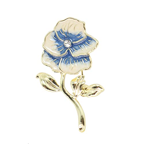 Image of Enamel Daisy Flowr Brooch Pin,Cute Sun Flower Suit Lapel Pin Plant Gladdon Flower Coat Pin Clothes Accessories Wedding Party Jewelry for Women Girl