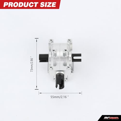 RCAWD 7075 Diff Case con engranajes para duplicar durabilidad de Rock Rey 4