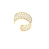 SOGUE Wide Cuff Bracelets for Women Extra Wide Thick Hexagonal Bracelet, Adjustable women's Cuff Bra