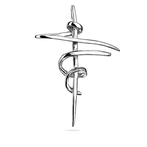 SALE! Cross Sterling Silver 925 Pendant Minimalistic Design Religious Unisex