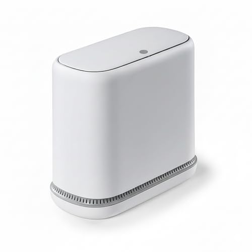 MUEE Dog Proof Trash Can, 3 Gallon Slim Bathroom Trash Can with Locking Lid, Compact Narrow Waste...