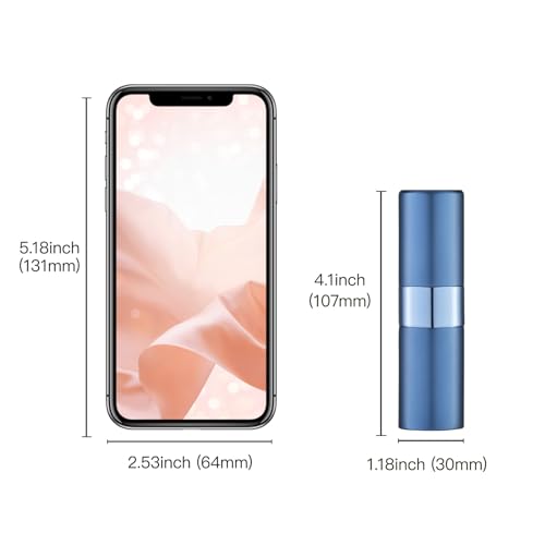 Image of 20ML Perfume Atomizer, Travel Cologne Spray Bottle, Mini Empty Sprayer Dispenser (Blue, 1PCS)