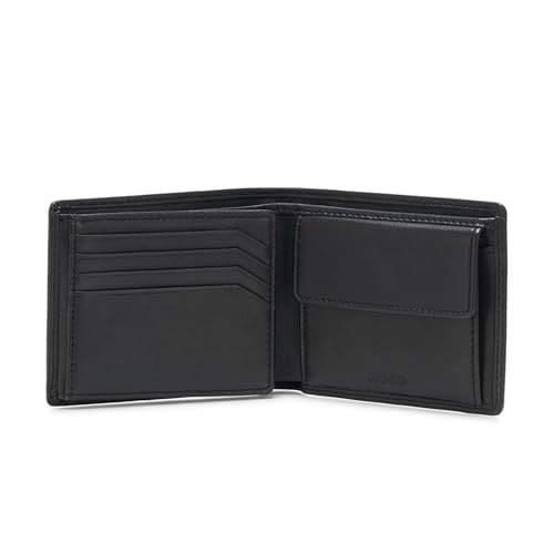HUGO Subway Soft Leather Wallet, matte black, PCE.3