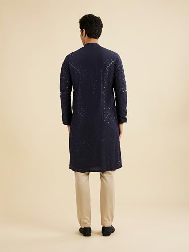 Ensemble pyjama Kurta Manyavar : confort fluide et textile scintillant - 4