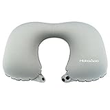Neck Pillow,HokoAcc Inflatable Travel Pillow for Comfort Sleeping and Relaxation Ultralight U-shaped Airplane Pillow (1)