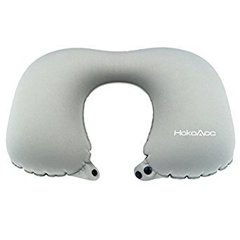 Neck Pillow,HokoAcc Inflatable Travel Pillow for Comfort Sleeping and Relaxation Ultralight U-shaped Airplane Pillow (1)