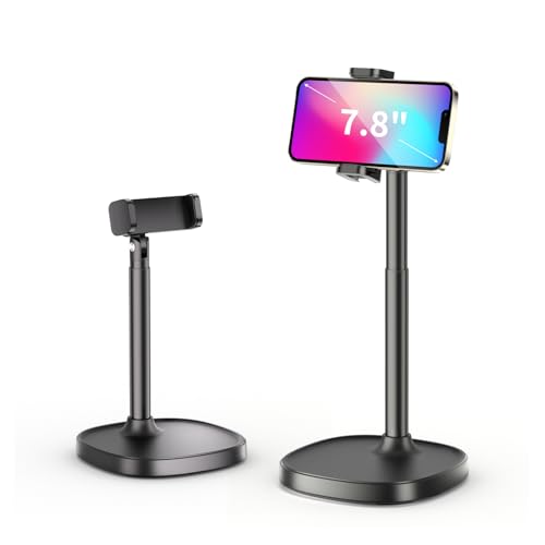 GMETAL Desktop Phone Stand, Adjustable Height & Angle