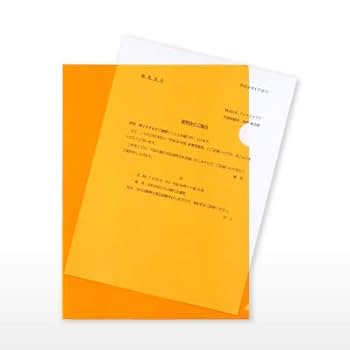 Amazon.co.jp: クリアファイル オレンジ 100枚入 : 文房具
