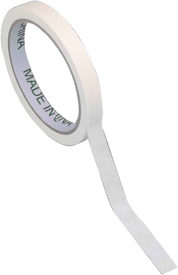 Image of GANPUB White Multi-Purpose White Masking Tape Total Length 20M Painter Tape 4 Kinds Optionals 0.47'' /0.71'' /0.94'' /1.42'' Writable Masking Tape Inch 1 Inch Wide Painters Tape for Art Tape