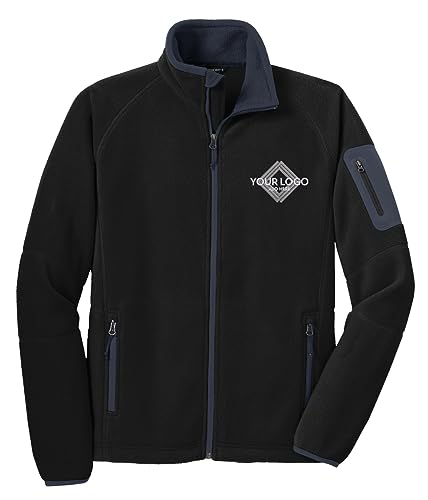 INK STITCH F229 Men Custom Personalized Add Logo Texts Embroidery Enhanced Fleece Full Zip Jackets2