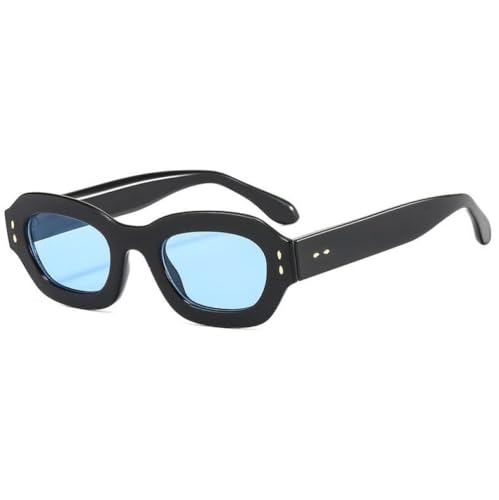 Lunettes de soleil rétro carrées anti-UV400 nuances petit polygone