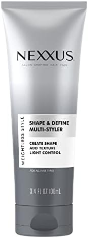Nexxus Shape and Define Multi-Styler For a Light Hold Weightless Styling Cream Shape, Define and Texture Hair Styling Cream 3.4 oz