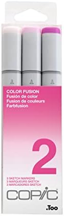 Copic Sketch, Alcohol-based Markers, 3pc Set, Color Fusion #2