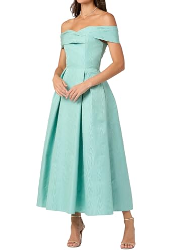 Shoshanna Women's Midnight Sea Blue Moiree June Dress