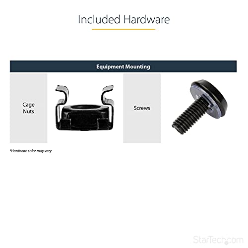 Image of StarTech.com 2-Post 8U Heavy-Duty Wall-Mount Network Rack, 19 inch Open Frame Server Rack, 12 inch Deep, Wall Mount Data Rack for IT / AV / Patch Panel / Computer Equipment, TAA (RK812WALLO)