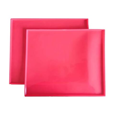 Silicone Baking Mat Set of 2 Non-Stick Reusable Flexible Heat Resistant Red, 12.210.4In Cover