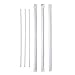 Produktbild 4800 Papstar Trinkhalme Ø 3mmx21cm weiß einzeln gehüllt 16711