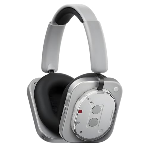 Image of [Original] Headphones for CMFF Headphone (1) Hybrid ANC, Wireless Over-Ear Pods with 6 Mics, 81Hrs Playtime, Hi-Res Audio, KEF-Tuned, Spatial Sound, Easy Use for iPhone,Apple Compatible (Pearl White)