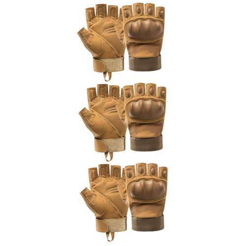 Mitaines de cyclisme demi-doigts antidérapantes BESPORTBLE pour le fitness - 3 paires