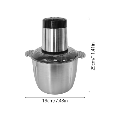 Robot cuiseur compact 2L durable en acier inoxydable pour hacher la viande avec précision - 7