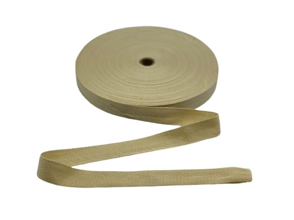 Cotton Blend Binding Apron Herringbone Twill Webbing Tape Sew Strap All Widths (Ercu, 50 meter)