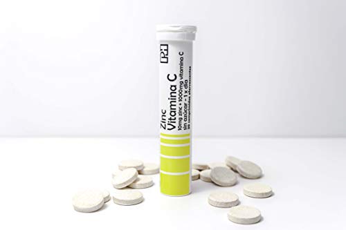 ZINC + VITAMIN C PH 20 comprimés effervescents, complément pour les défenses, l'oxydation et la formation de collagène