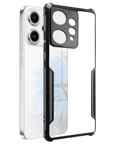 Image of SPAZY CASE Oppo Reno 14 Pro Back Cover | Transparent Crystal Clear Hard PC Back Case with TPU Bumper, Drop Protection Case Cover for Oppo Reno 14 Pro