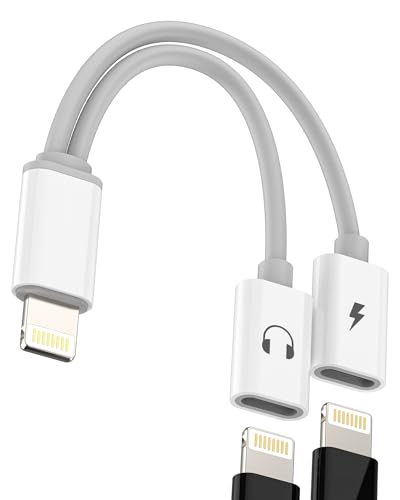 Adaptateur Lightning Vers Jack Audio (2en1)pour IPhone 14 13 12 1...