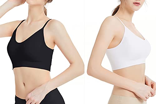 Padded Bralette for Women Straps Sleep Bras Seamless Yoga Sport Bras3