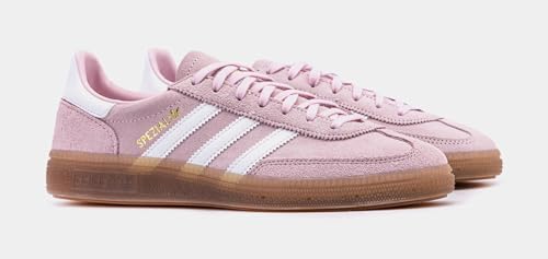 adidas Handball Spezial Grade School Lifestyle Shoes (Pink/Core White)4