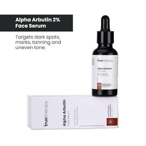 Image of The True Therapy 2% Alpha Arbutin Serum - Helps Reduce Pigmentation, Dark Spots, Blemishes, Acne Marks & Tanning - Citrus Limon Extract - 30 ml