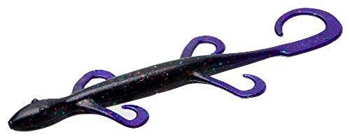 Zoom Bait 8-Inch Magnum Lizard Bait-Pack of 9 (Junebug Red)