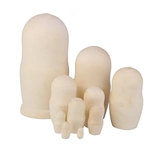 Rosenice Matroschka poppen, bouwset 10 stuks