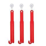 3pcs Food Bag Opener, Food Pouch Cutter with Stainless Steel Blade Sealed Grocery Bag Squeezer with Suction Cup & Hanging Chain Kitchens Tools for Easy Storage