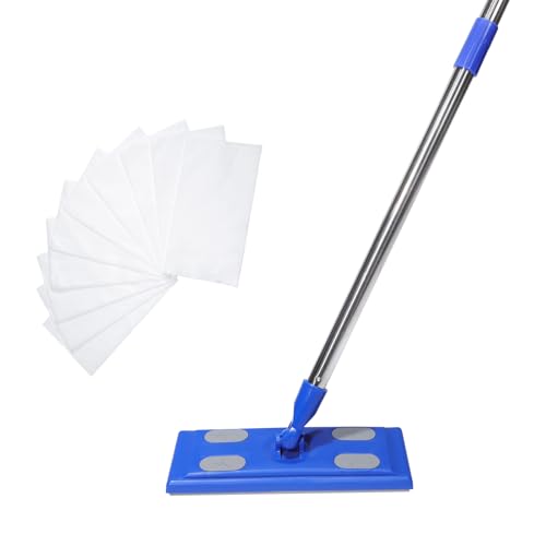 2-in-1 Mops for Floor Cleaning, Dry and Wet Multi, Disposable Dry Wet Cloth | Embedded Design, Universal Filling, Multi Surface Cleaning Entry-Level Kit for Pet Hair, Dust, 36'-51'