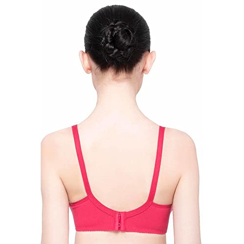 Image of Triumph Comfort Wireless Non Padded Everyday Women Cotton Bra Soft Breathable Cotton, Cut‑n‑Sew Cups 3 /4 Coverage, High Center Bridge Lace Trim & Bow Daily Comfort, Natural Shape Pack Of 1