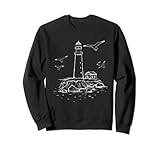 Motivo cult del faro, un must per tutti gli amanti del mare e del Mare del Nord. Il grande e antico faro ricorda i tempi passati e il lavoro dei guardiani del faro e dei marinai.