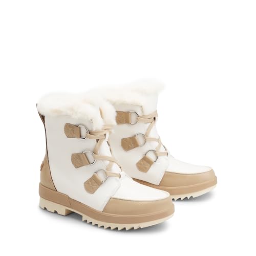 DREAM PAIRS DREAM PAIRS Ankle Winter Boots for Women Snow Boots Anti-Slip Resistant Classic Warm Faux Fur Lined Lace Up for Outdoor Hiking Walking,Size 9,Beige,SDSB2414W