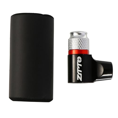 AKOOSY Inflador Bomba Neumático Portátil Black Aleación De Aluminio