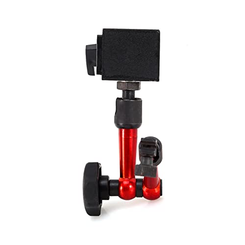 Magnetische Basis 3 Gezamenlijke Rode Magnetische Basismeetklok met Magnetische Basis Verstelbare Metalen… - Image 6